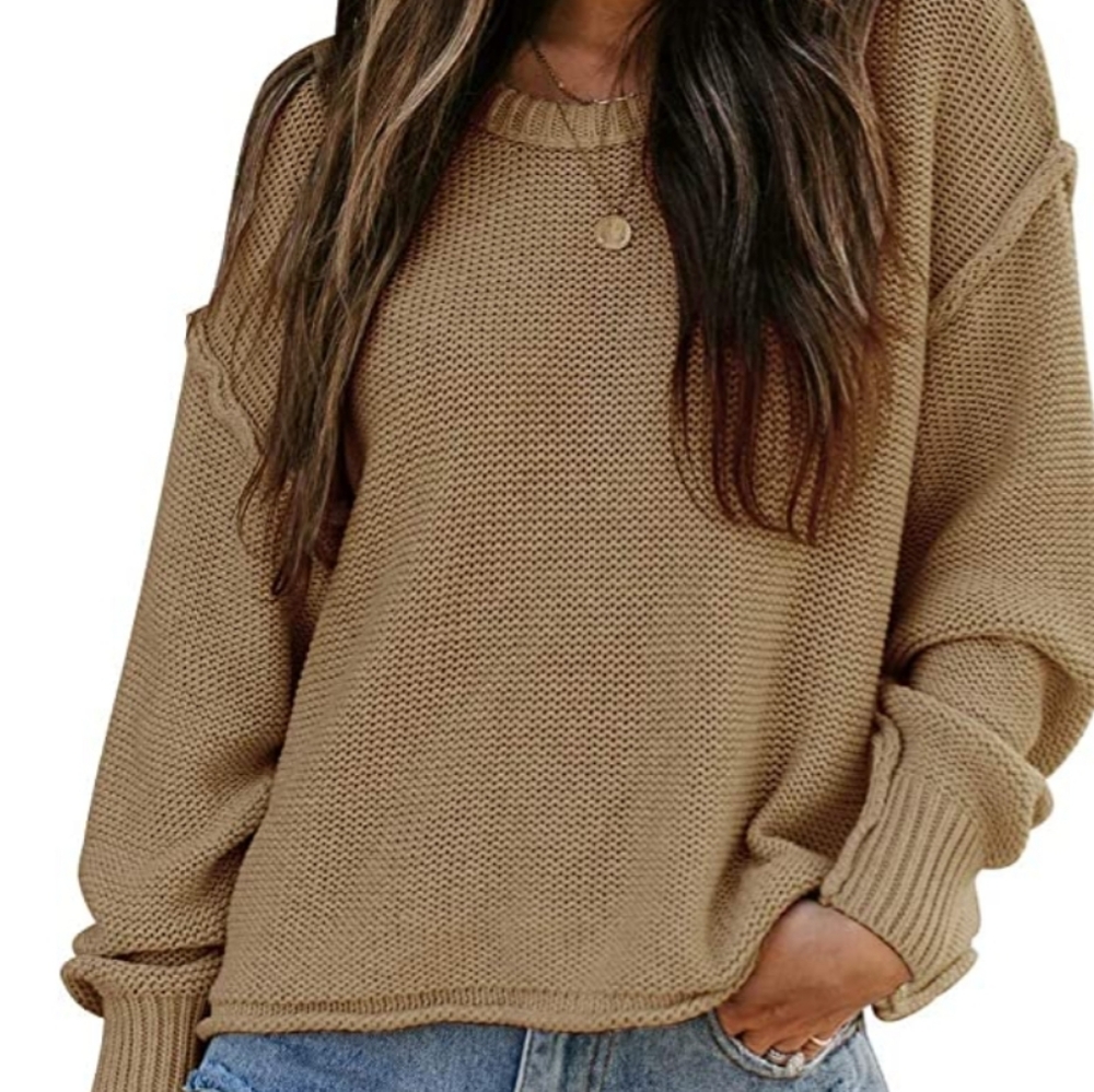 Oversized slouchy knit sweater, never worn